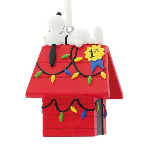 It's super unique and a first seen here for glued to my crafts! Hallmark Snoopy Dog House Holiday Ornament Multi | Indoor ...