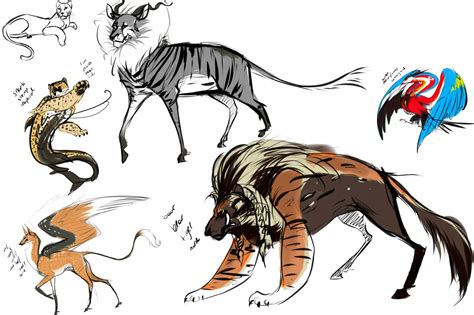 Hybrid Animals Drawings