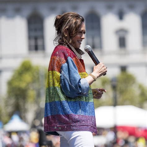 Kamala Harris Rainbow Pride Jacket Movie Leather Jackets