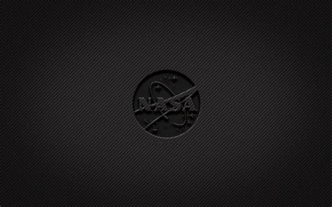 Download Wallpapers Nasa Carbon Logo 4k Grunge Art Carbon Background
