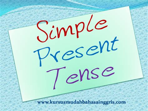 Contoh Kalimat Dalam Bentuk Simple Present Tense Belajar Bahasa Hot