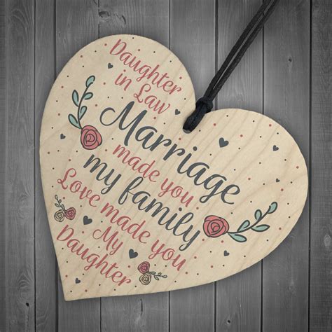 Top wedding sites, aww, that is so sweet. Wood Plaque Mother Daughter In Law Gift Wedding Birthday Gift