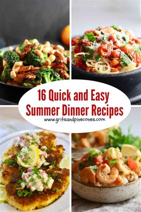 Easy Summer Dinner Ideas Recip Zoid