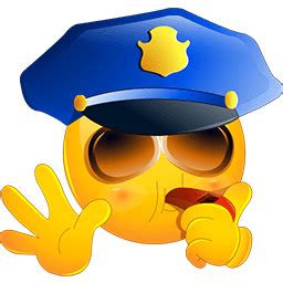 This High Quality Police Stop Emoticon Will Look Stunning When You Use It In Your Facebook