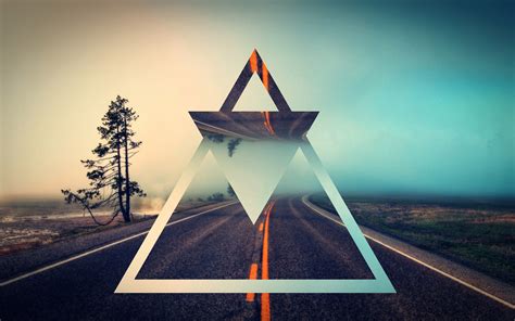 Geometry Road Polyscape Wallpapers Hd Desktop And