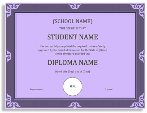 About veer narmad south gujarat university. School Degree Certificate Template - Word Templates for ...