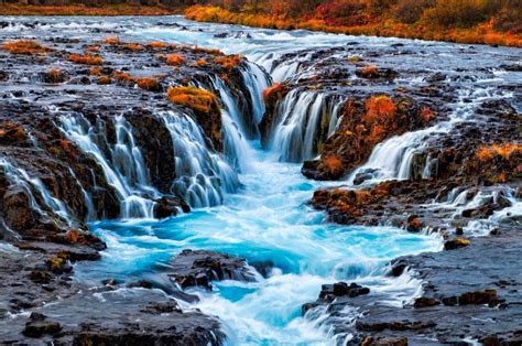 Bruarfoss Waterfall Attractions In Iceland Arctic