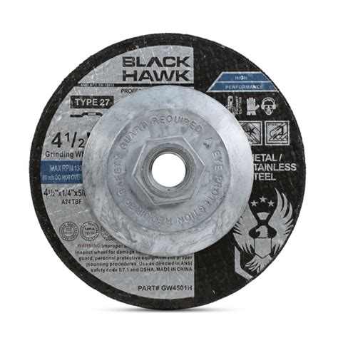 4 12 X 14 X 58 11 Hubbed Grinding Wheel Type 27 For Angle Grinders