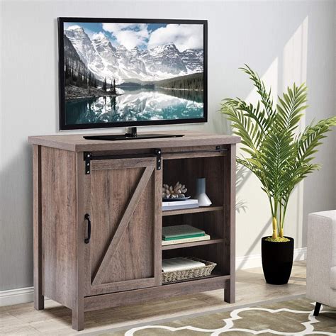 Wood Tv Stand 354 Inch Media Console Table With Storage
