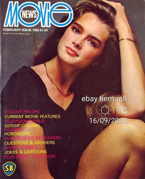 Brooke Shields Covers Movie News Singapore February 1982