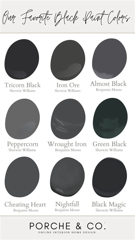 Porche Tips And Tricks Our Favorite Moody Black Paint Colors For Your