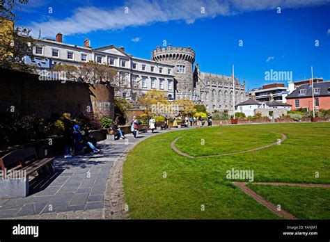 Dublin Castle And Gardens Ireland Stock Photo Alamy