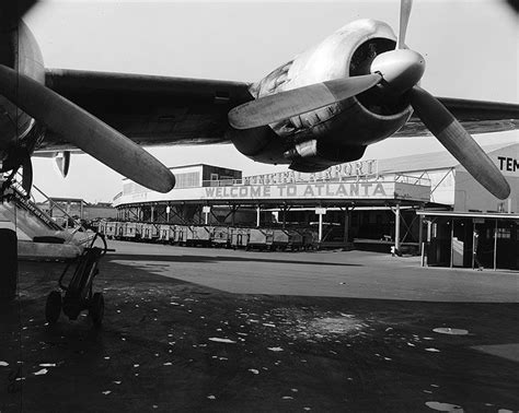 Atlantas First Air Terminal At Candler Field 1930 Atlanta Airport