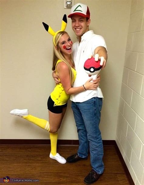 Ash And Pikachu Couples Costume Halloween Disfraces Disfraces