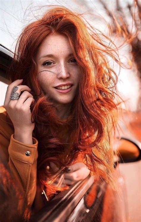Red Hair Woman Woman Face Light Red Hair Redhead Shirts Shades Of