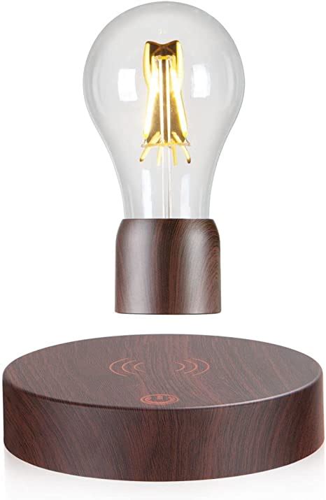 Vgazer Magnetic Levitating Floating Wireless Led Light Bulb Desk Lamp