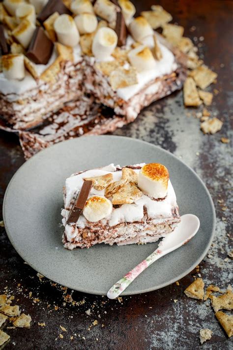 Indulge Your Sweet Tooth With This No Bake Smores Icebox Cake No