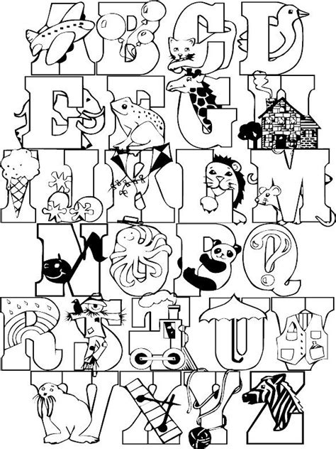 Full Alphabet Coloring Page #colorpages #coloring #coloringpages