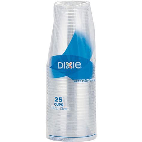 Georgia Pacific Dixie Clear Plastic Pete Cups Cold 16oz 25sleeve