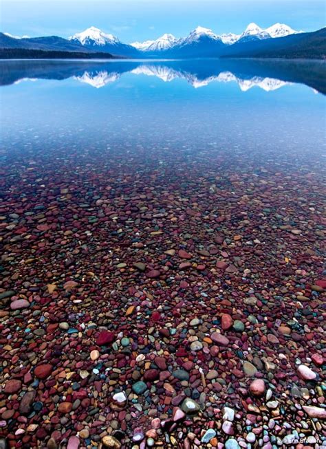 The Colourful Pebbles At Pebble Shore Lake Montana Pebble Shore Lake