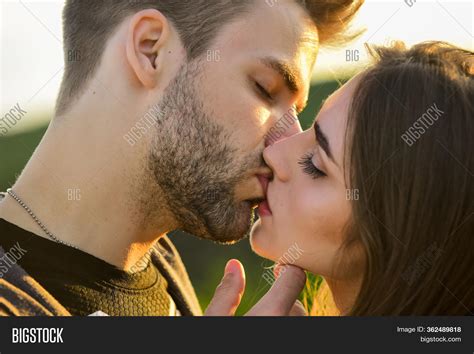 Lovely Date Kissing Image And Photo Free Trial Bigstock