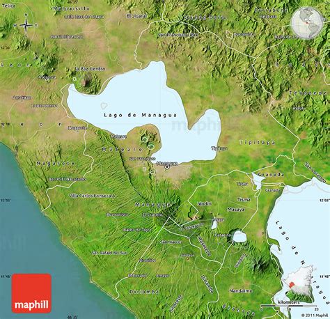Satellite Map Of Managua