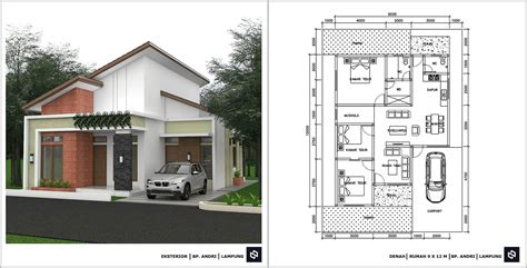 Rumah Minimalis Lantai Denah Rumah Desain