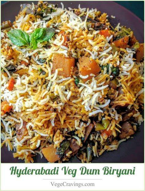 Veg Biryani Recipe Hyderabadi Veg Dum Biryani Recipe With Images