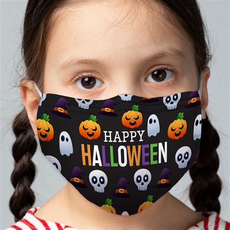 Happy Halloween Pattern Youth Face Mask Tsforyounow