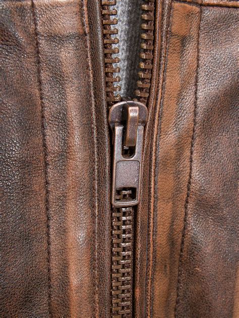 Mens Leather Jacket In Brown Bowd Men Caine