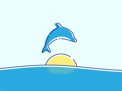 Dolphin Jumping Out Of Water Clipart 