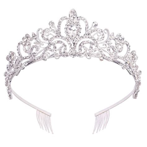 Buy Rose Gold Crystal Tiara Crown Headband Princess Elegant Crown With
