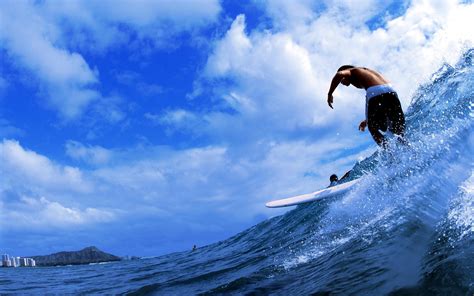 Surfing Extreme People Men Males Surfboard Water Drops Spray