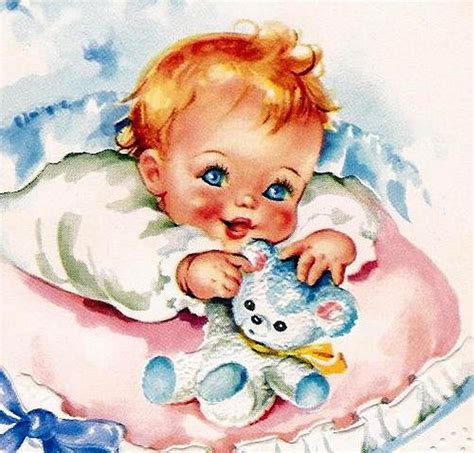 Baby Blue Vintage Baby Pictures Vintage Baby Baby Cards