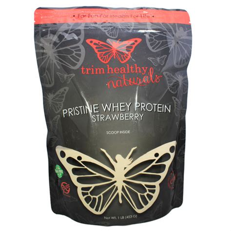 Trim Healthy Mama Pristine Whey Powder, Strawberry (1 lb ...