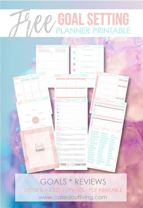 Free Goal Setting Planner IT STARTS WITH A DREAM Free Goal Planner