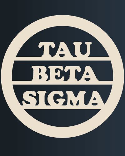 Tau Beta Sigma Circle With Name Dupree Sports