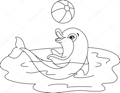 Speelse dolfijnen kleurplaat — Stockvector © Malyaka 62611127