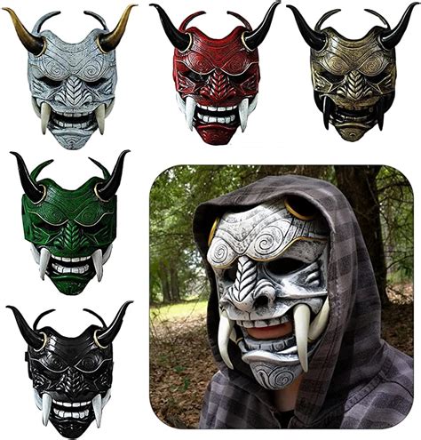 Laughing Prajna Devil Ghost Half Face Mask Halloween