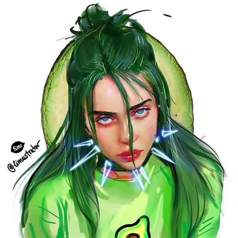 She shared a song called ocean eyes on soundcloud. I turned an Avocado into Billie Eilish!🥑who would have ...