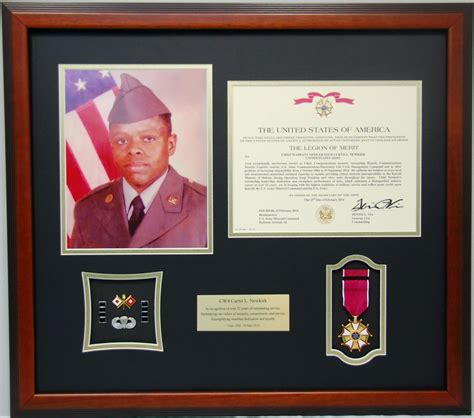 18 X 21 Certificate Frame W 8 X 10 Photo And Medal Certificate