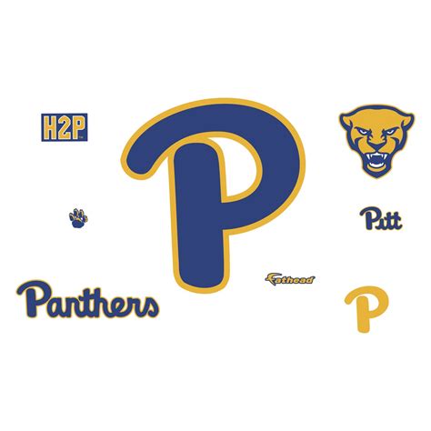 Pittsburgh Panthers Secondary Logo Officially Licensed Removable Wa