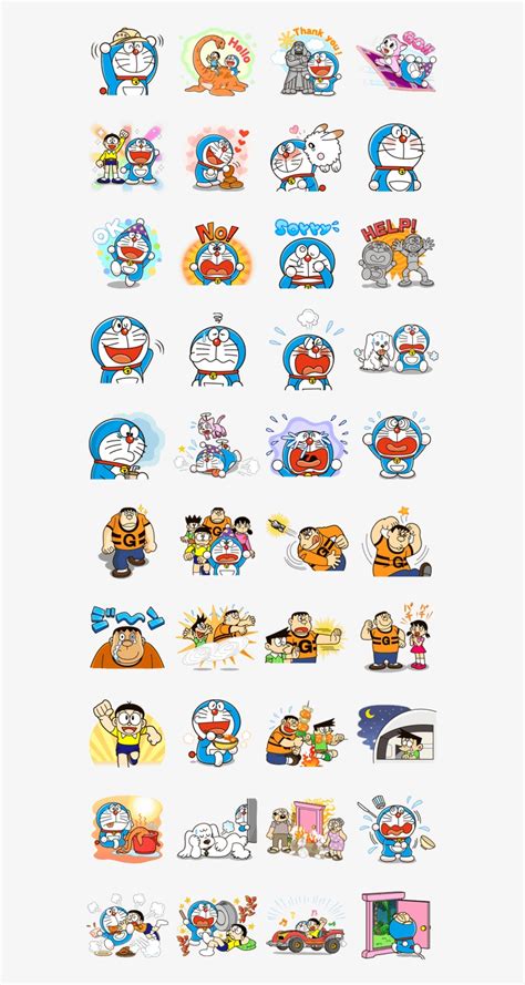 Doraemon The Adventure By Fujiko Pro Doraemon Printable Stickers