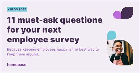 11 Must Ask Questions For Your Next Employee Survey Homebase