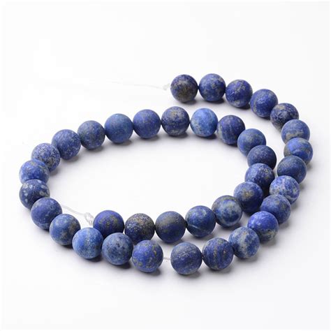 Lapis Lazuli Beads Grade A Matte Blue Round Natural Gemstone