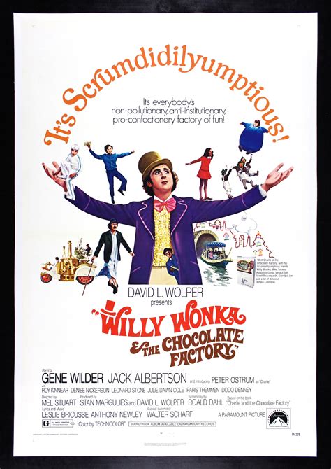 Willy Wonka And The Chocolate Factory Cinemasterpieces 1971 Original