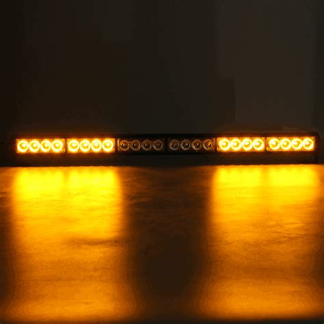27 Inch 24w Led Emergency Flashing Light Bar Traffic Flash Strobe Lamp