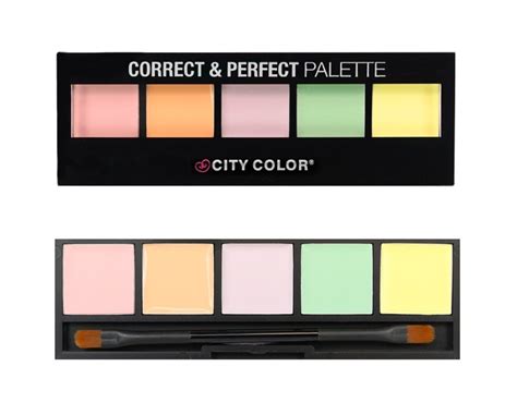 City Color 5 Colours Correct And Perfect Palette Colour Zone Cosmetics