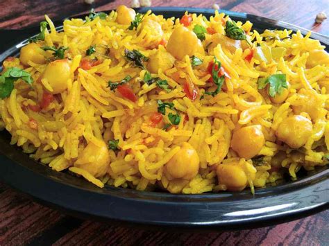 Chana Pulao Recipe Indian Chickpea Rice