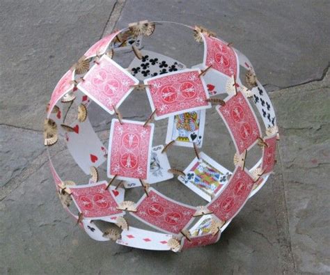 Ball Of Playing Cards Playing Card Crafts Playing Card Deck Playing